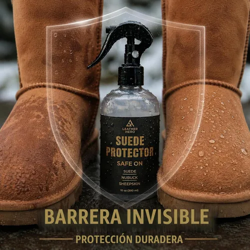 Vista 2 de Protector de gamuza compatible con botas Ugg (10 onzas) – Spray impermeabilizante para botas de gamuza, zapatos, chaquetas, accesorios – Spray