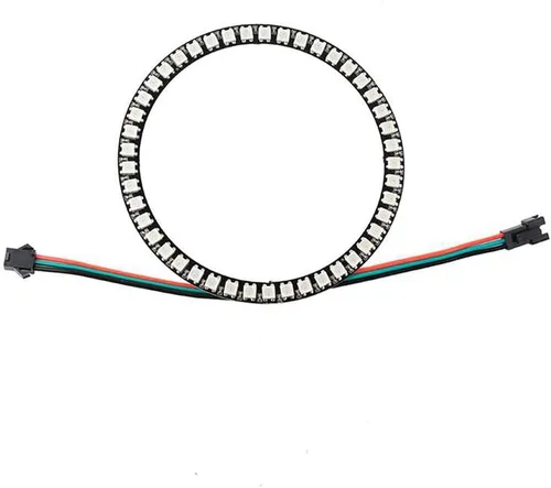 Vista 7 de Anillo LED direccionable WS2812 de 8 bits con cable SM2.54-3P, DC5V WS2812B 5050 RGB LED con controladores integrados de píxeles de control
