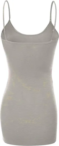 Vista 245 de Emmalise Camisola larga casual básica para mujer, con tirantes ajustables, top en capas