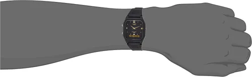 Vista 4 de Casio Reloj deportivo de resina de cuarzo, color negro (modelo AW48HE-9AV)