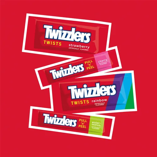 Vista 7 de TWIZZLERS Surtido estilo de regaliz saborizado, paquete de fiesta a granel de caramelo, 46.34 oz