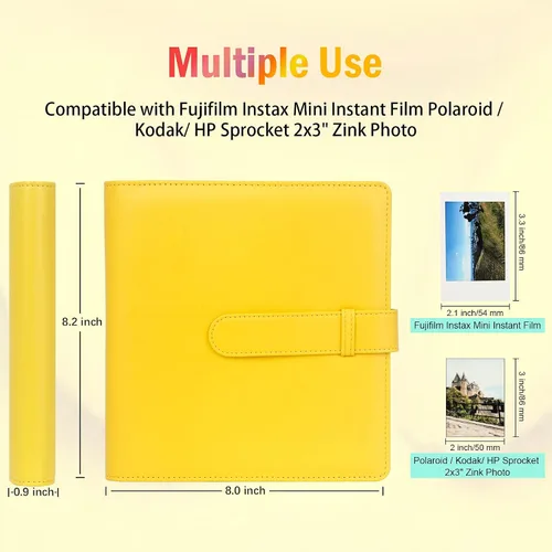Vista 2 de 2 paquetes de 256 bolsillos álbum de fotos para Fujifilm Instax Mini LiPlay 11 90 70 50S 26 25 9 8+ 8 7S Impresora de cámara instantánea/Mini Link