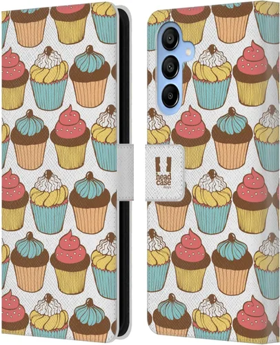 Vista 261 de Head Case Designs Assortment Cupcakes Happiness Leather Wallet Case Compatible with Samsung Galaxy A07 4G Surtido