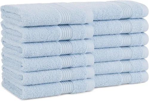 Vista 31 de Juego de toallas de baño Arkwright de 4 piezas - 100% algodón súper suave, 600 GSM de secado rápido y absorbente, artículos de lujo para baño