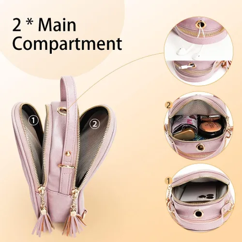 Vista 4 de APHISON Mochila pequeña para niñas y adolescentes, bolso de piel sintética, linda mochila para niños, 22-s-mariposa-morado