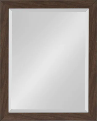 Vista 8 de DesignOvation Beatrice - Espejo de pared rectangular decorativo enmarcado, 21 x 27 pulgadas, marrón rústico, espejo rectangular de tocador para uso