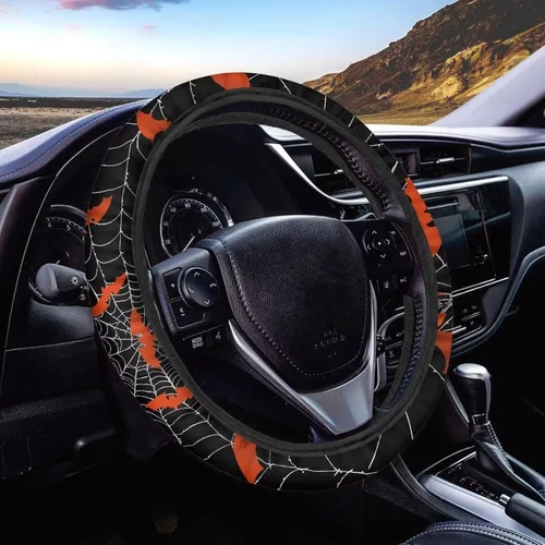 Vista 26 de Asian Dragon - Funda universal para volante de automóvil, accesorios interiores de automóvil, lavable, transpirable, funda para volante