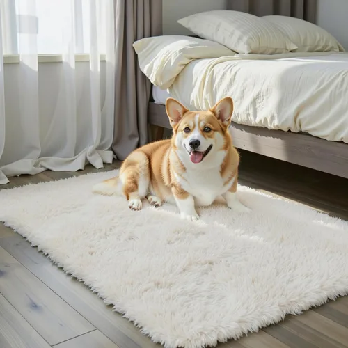 Vista 91 de Alfombras pequeñas de 2 x 3 pies, alfombra negra para dormitorio, alfombra moderna de pelo largo, alfombra pequeña, alfombra de noche esponjosa
