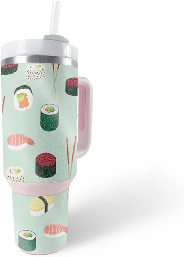 Vista 28 de MightySkins - Vaso con purpurina brillante compatible con Stanley The Quencher H2.0 FlowState de 40 onzas, morado sólido, acabado protector