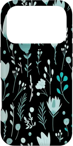 Vista 30 de Teal Floral Flowers Wildflowers Garden Botanical Love Case for iPhone 17