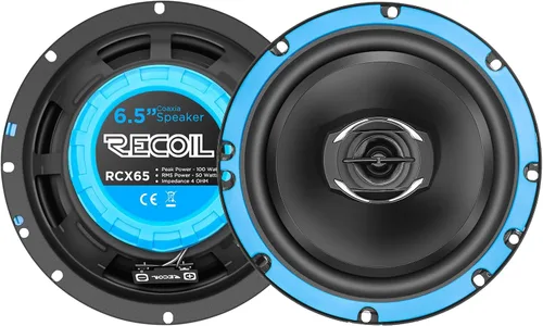 Vista 7 de RECOIL RCX4 Echo Series Sistema de altavoces coaxiales de audio para automóvil de 4 pulgadas