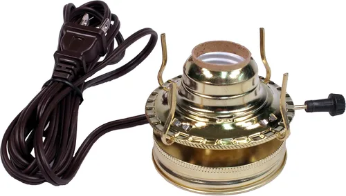 Vista 8 de Creative Hobbies Kit de conversión de quemador de lámpara de aceite eléctrico, pre-cableado y listo para usar (#2)