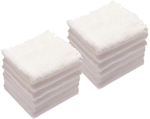 Vista 13 de Paños de microfibra para bebé de Kyapoo, paquete de 12 unidades, 12 x 12 pulgadas, coral, extra absorbentes y suaves para recién nacidos, bebés