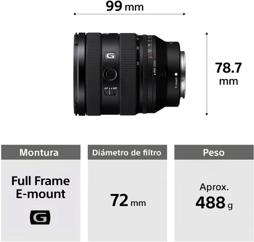Vista 4 de Sony FE 20-70 mm f/4 G Lente (Sony E)