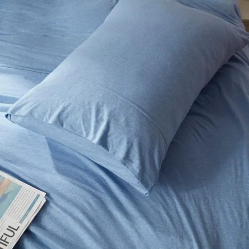 Vista 4 de Household - Juego de 2 fundas de almohada de 100 % algodón de jersey, 20 x 30 pulgadas, peso ligero, cómodas y súper suaves, con cierre de sobre