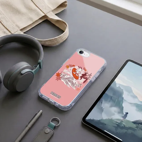 Vista 350 de Carcasa de gel para iPhone 7 Plus/iPhone 8 Plus, diseño de Snoopy Oriental de Peanuts, Badges