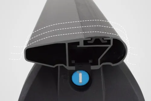 Vista 7 de Barras transversales para portaequipajes de aluminio Volvo XC40 2018-2024