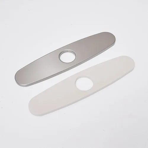 Vista 6 de Cubierta para grifo de cocina, placa redonda de 10 pulgadas, acero inoxidable, 1 o 3 agujeros, placa de cubierta para fregadero de baño, placa