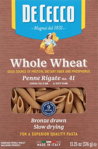 Vista 4 de De Cecco Penne Rigate - Trigo entero, 13.25 oz
