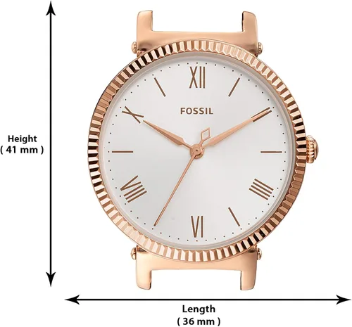 Vista 4 de Fossil Reloj Daisy de cuarzo para mujer de acero inoxidable informal