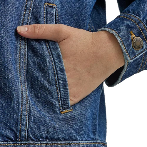 Vista 4 de Wrangler Chaqueta vaquera de corte relajado para mujer Narciso