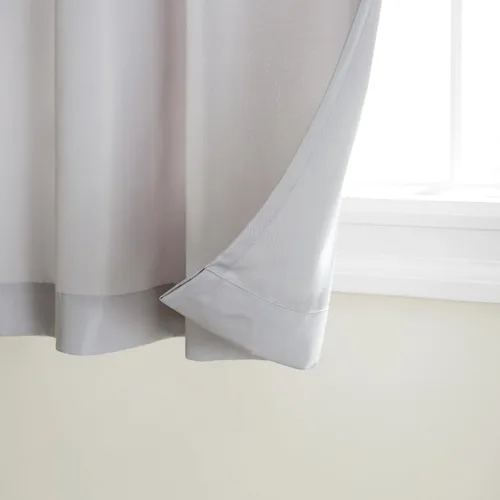 Vista 14 de TOWN & COUNTRY BASICS Cabana Cortinas Sólidas de Peso Pesado para Interiores y Exteriores, Opacidad de Filtrado de Luz con Parte Superior de Ojales