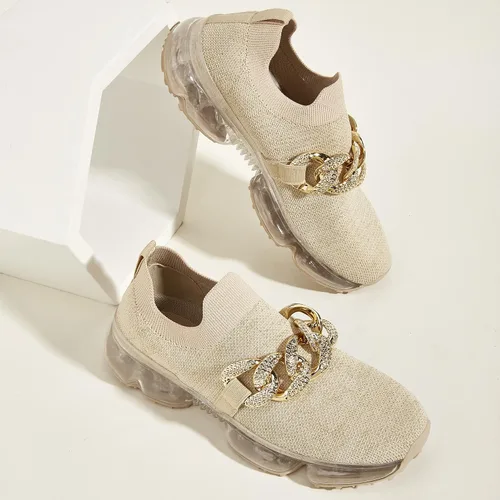 Vista 2 de LUCKY STEP - Tenis con cámara de aire de moda para mujer, transpirables, informales, cómodos y ligeros, para caminar