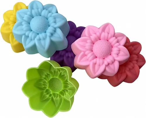 Vista 25 de 36 PCS Moldes para Hornear en Forma de Flor de Silicona Grado Alimenticio Antiadherente Mini Bandejas para Cupcakes, Pudines, Chocolates