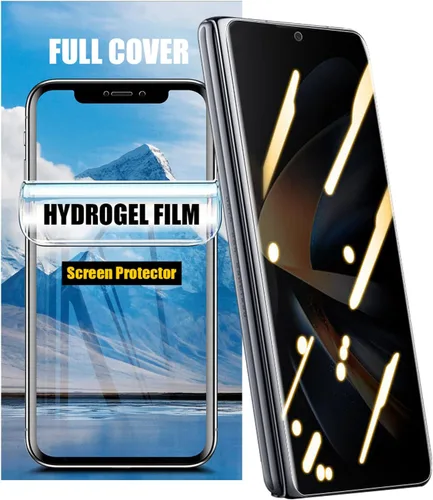 Vista 8 de LOOKSEVEN Paquete de 2 películas de hidrogel de privacidad para Samsung Galaxy Note 8, protector de pantalla de TPU suave transparente de alta