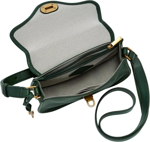 Vista 3 de Fossil Heritage - Bolso bandolera de piel con solapa para mujer