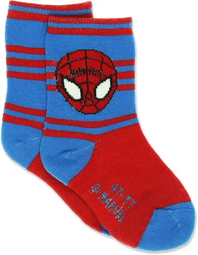 Vista 3 de Super Hero Adventures Spider-Man - Calcetines para niños pequeños, paquete de 6