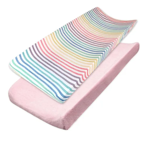 Vista 14 de HonestBaby Funda para cambiador de algodón orgánico, Puntos y Guiones, Talla única