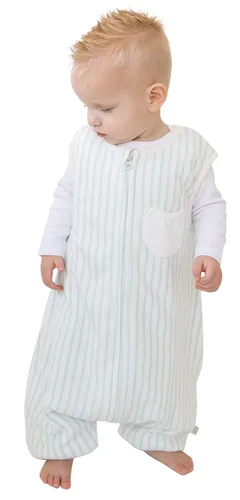 Vista 10 de Dreamsuit Saco de Dormir para Niños Pequeños con Pies – Saco de Dormir Caminante con Piernas, Rayón hecho de Bambú, Verano 0.8 TOG, Cremallera de 2