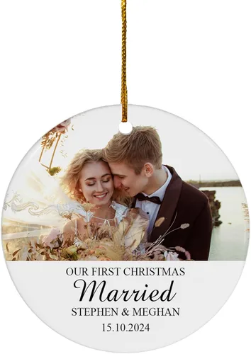 Vista 12 de FLOCHIL Adorno personalizado para la primera Navidad del bebé con nombre de foto, adorno personalizado para la primera Navidad, regalos para bebés