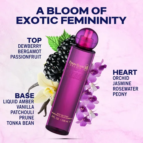 Vista 2 de Perry Ellis 18 Orchid Body Spray para mujeres de larga duración