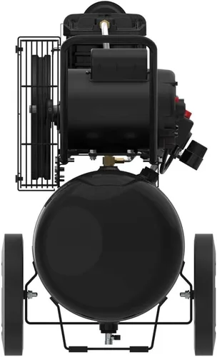 Vista 2 de CAMPBELL HAUSFELD Compresor de aire horizontal de 15 galones, compresor de aire portátil con bomba de una sola etapa, doble voltaje, 175 PSI máximo