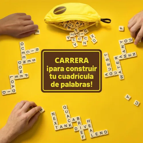 Vista 2 de Juego de palabras Bananagrams (idioma español no garantizado), Amarillo