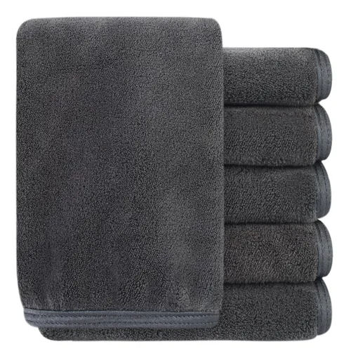 Vista 45 de SINLAND Paños faciales de microfibra de secado rápido toallita de lavado de 8 x 8 pulgadas paño de lavado facial absorbente suave paños removedores