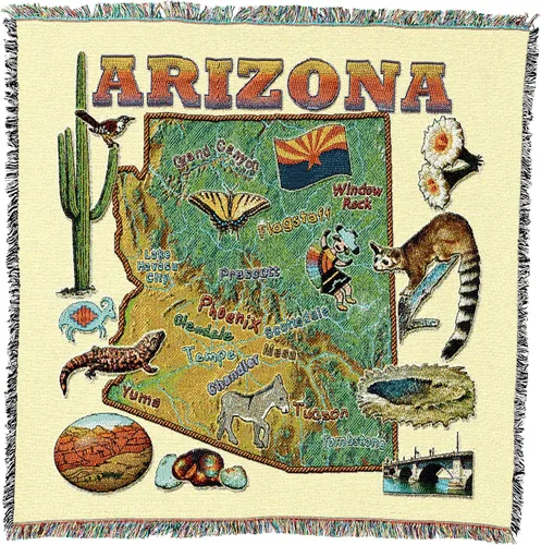 Vista 15 de Pure Country Weavers State of Alabama - Manta cuadrada para regalo, manta de tapiz tejida de algodón, fabricada en los Estados Unidos
