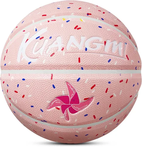 Vista 13 de Kuangmi Baloncesto para niños, tamaño juvenil 5 (27.5 pulgadas), tamaño infantil 4 (25.5 pulgadas), para niños y niñas, para interiores
