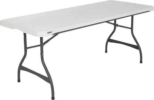 Vista 9 de Lifetime 42980 Mesa de utilidad plegable, 8 pies, granito blanco, paquete de 4