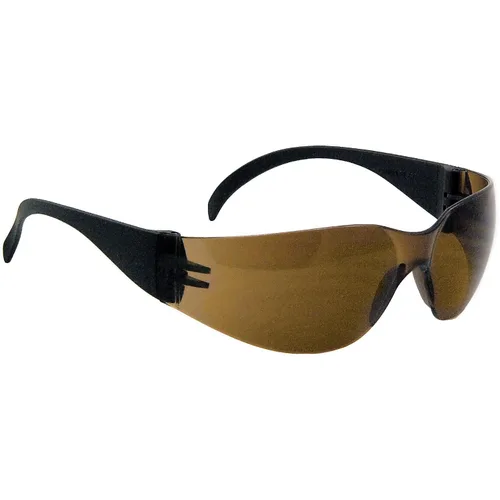 Vista 8 de Galeton 9303 Outlaw - Lentes de seguridad ligeras con lentes antiarañazos, lentes ámbar con varillas extra anchas, 1 unidad (Paquete de 1)