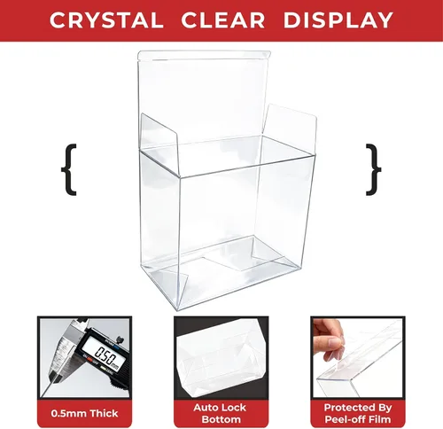 Vista 2 de Heetobcos Funda protectora ETB de plástico PET – 0.020 in transparente Elite Trainer Box Protector – Funda ETB compatible con cajas Elite Trainer