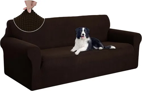 Vista 61 de U-NICE HOME Funda para sofá biplaza elástica, cubierta para sofá, funda para sillón, protector de muebles para sofá con 2 cojines, funda para sofá