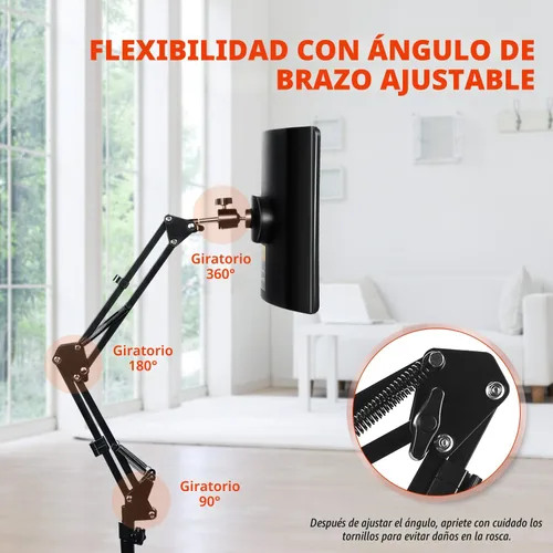 Vista 5 de Terapia de luz roja para cara y cuerpo, lámpara de terapia de luz roja infrarroja con soporte LED de 660 nm de luz roja terapéutica y dispositivo