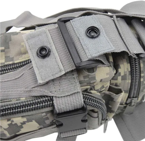 Vista 6 de FAMI Bolsa de despliegue Paquete de cintura táctica Pequeño Sling Pack Bolsa de mano Bolsa de manillar ACU