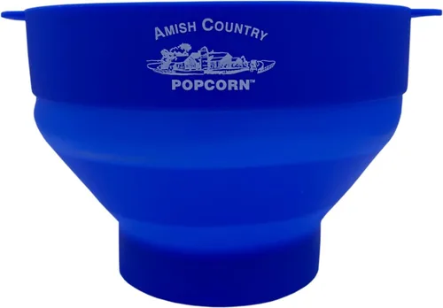 Vista 5 de Amish Country Popcorn - Paquete de palomitas de maíz color blanco bebé (bolsa de 6 libras) y de silicona azul Palomitas de maíz pequeñas y tiernas