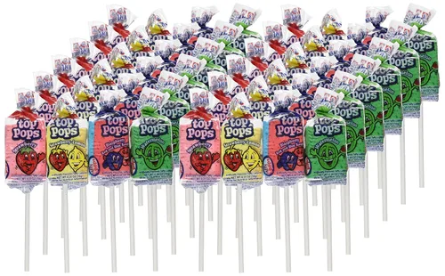 Vista 4 de Top/Taffy Pops Sabores Surtidos 48ct