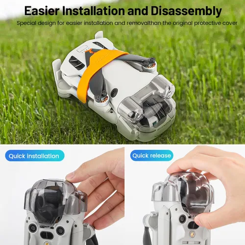 Vista 4 de Protector de cardán para Mini 4 Pro, cubierta de lente de cámara, tapa de evitación de sensor de obstáculos, para DJI Mini 4 Pro RC Drone Accesorios
