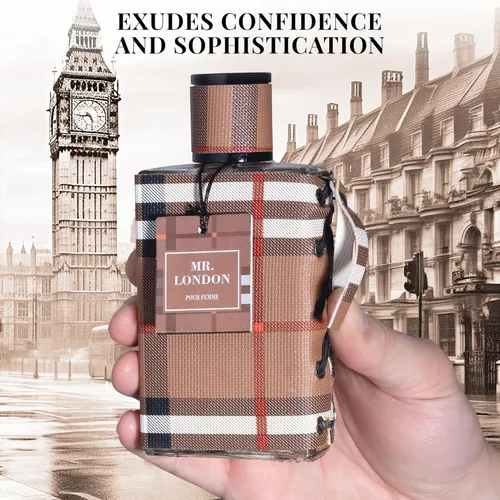 Vista 6 de Mr London - Eau De Parfum para hombre, fragancia amaderada de ámbar refinado, bergamota fresca y masculina, lavanda y canela cálida, tonos únicos